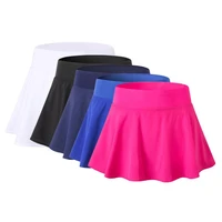 women athletic quick drying workout short active tennis running skirt with built in shorts