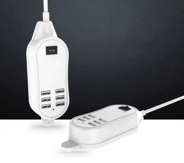 25 Вт/5А 6 usb портов для настольного телефона зарядное устройство сетевой адаптер