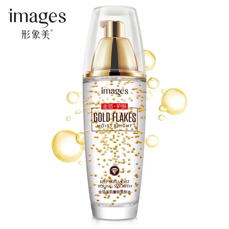 

images Gold Flakes Moist Bright Face Toners Water Tonico Lotion Oil Control Moisturizing Shrink Pore Toner Facial Skin Care