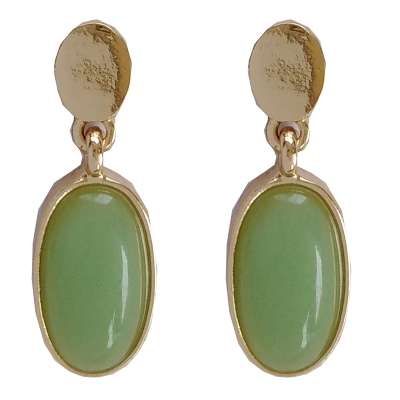

Fashion Jewelry Earrings Hot Selling Elegant Green Resin Dangle Drop Earrings For Women Fashion Accessories Jewelry Gifts