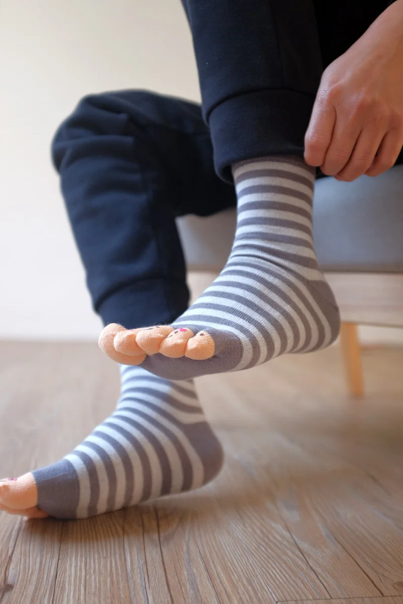 Мужские хлопковые носки с пятью пальцами размеры 39 45|Мужские носки| |