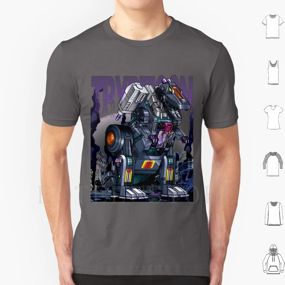 Хлопковая футболка Trypticon с принтом децептиконы триптикон autobot G1 болотные