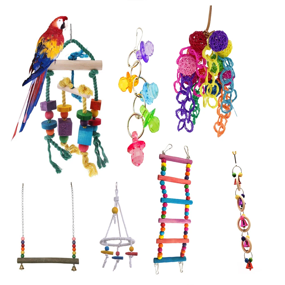 Hifuar попугай игрушки птица качели игрушка клетка для птиц аксессуары домашних