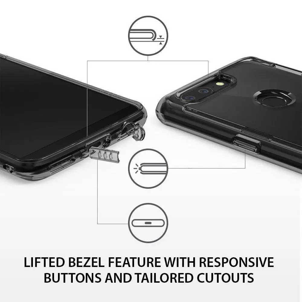 Оригинальный Ringke Fusion чехол для телефона Oneplus 5T Прозрачный задний бампер из