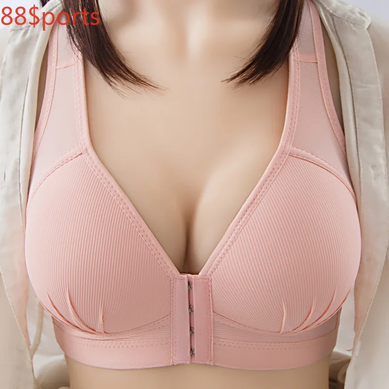 

Sports Top Push Up Bra Sports Top Solid Color Brassiere Wireless Bralette Breast Seamless Bras For Women Underwear Plus Size