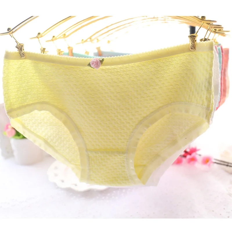 Трусы из бамбукового волокна для молодых девушек 6 шт./лот хлопковые трусики