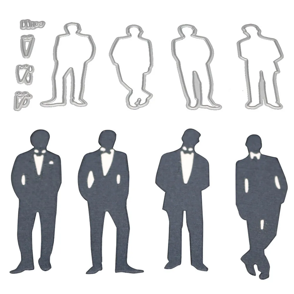 Бумажные карточки для скрапбукинга ручная работа 4 вещи в комплекте костюм