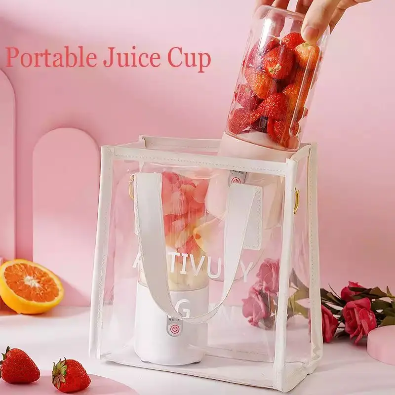 450ML altı bıçak elektrikli sıkacağı taşınabilir Smoothie blenderı Mini USB Blender kablosuz pres suyu şarj Vitam manuel meyve