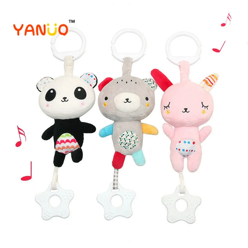 

Новые музыкальные детские игрушки YANUO для кроватки, коляски, детские игрушки, мобильные подвесные погремушки, плюшевые детские игрушки для ...
