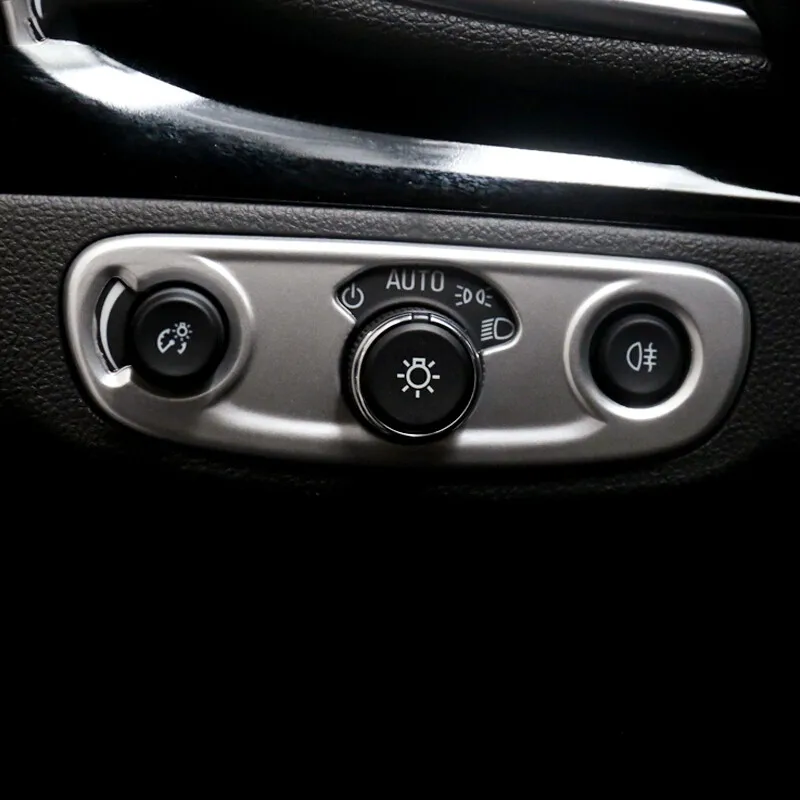 

ABS Matte For Opel Mokka Buick Encore 4X4 2016 2017 2018 Car Headlamps Switch panel cover trim garnish car styling accessories