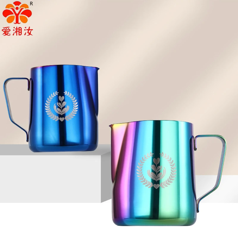 

Latte Coffee Cup,Milk Pitcher,Espresso,Milk Frother,Sharp Spout Coffee Machine With Graduated Pointed Mouth 350-600ml