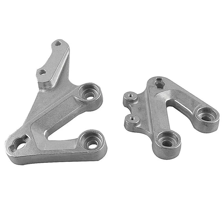 

Front Passenger Foot Pegs Footrest Bracket Silver Aluminum For Suzuki GSXR1000 2003 2004 K3 Motor Accessories