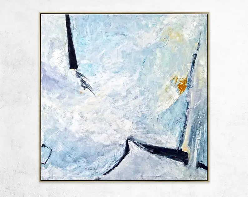 Kopen Abstract Schilderen Grote Acryl Canvas Wall Art Moderne Schilderen Expressionisme Minimale Hedendaagse Originele Op Canvas Onuitgesproken
