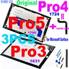 ЖК-дисплей 1631 для Microsoft Surface Pro 3 1724 Pro 4 1796 Pro 5 кодирующий преобразователь сенсорного экрана в сборе, 3 шт.