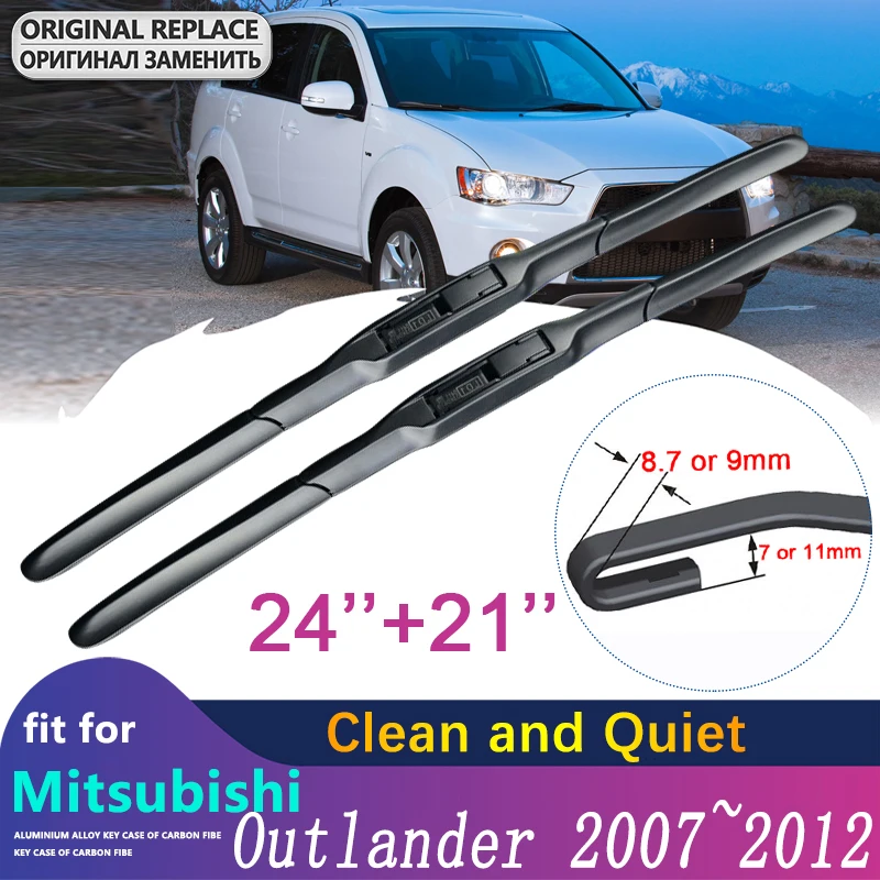 

for Mitsubishi Outlander 2007 2008 2009 2010 2011 2012 2rd Gen Car Wiper Blade Windscreen Windshield Brushes Car Accessories
