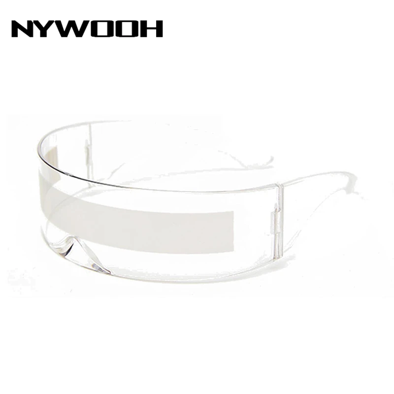 NYWOOH Future Wrap Around Goggle женские и мужские солнцезащитные очки странные Сиамские