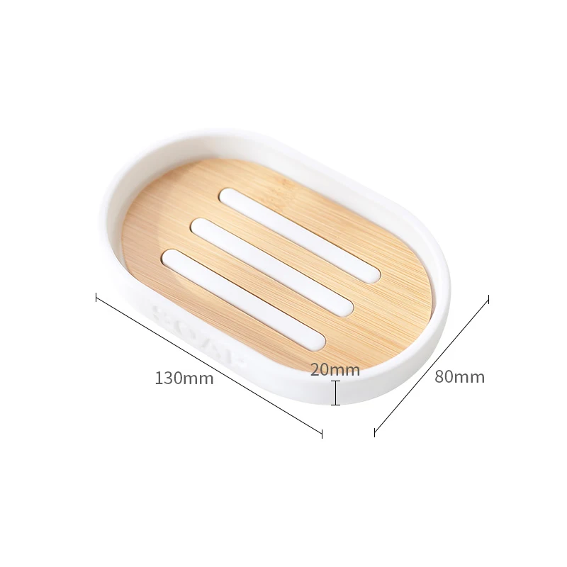Soap Dish ONEUP бамбуковый стиральный продукт набор аксессуаров для ванной комнаты средства для мойки бутылки для полоскания рта чашки мыла держатель зубной щетки предметы домашнего обихода - Цвет: Soap Dish