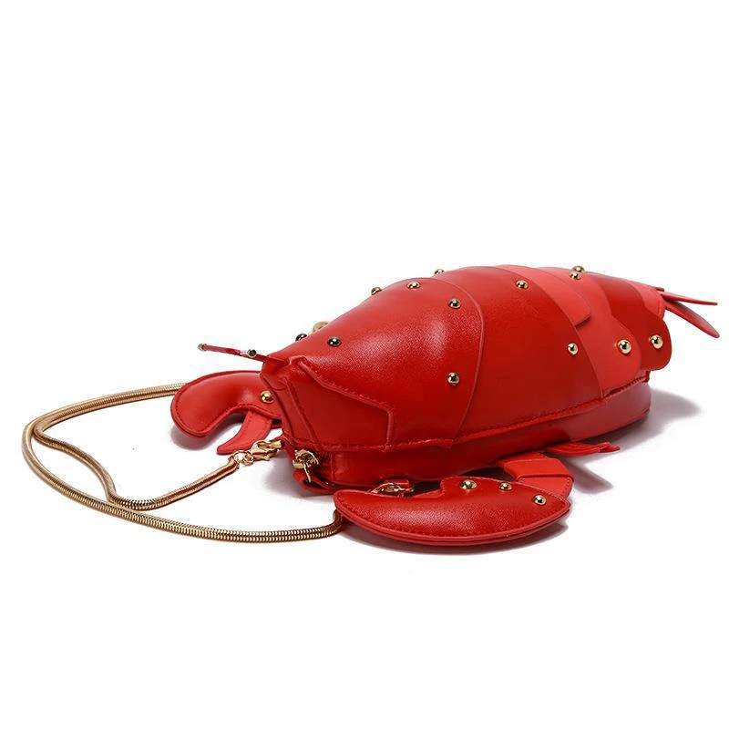 

Girl Chain Wallet Handbag Messenger Mini Bag Ladies One Shoulder Crayfish Bag Cute Small Bag Female Messenger Girl Bag