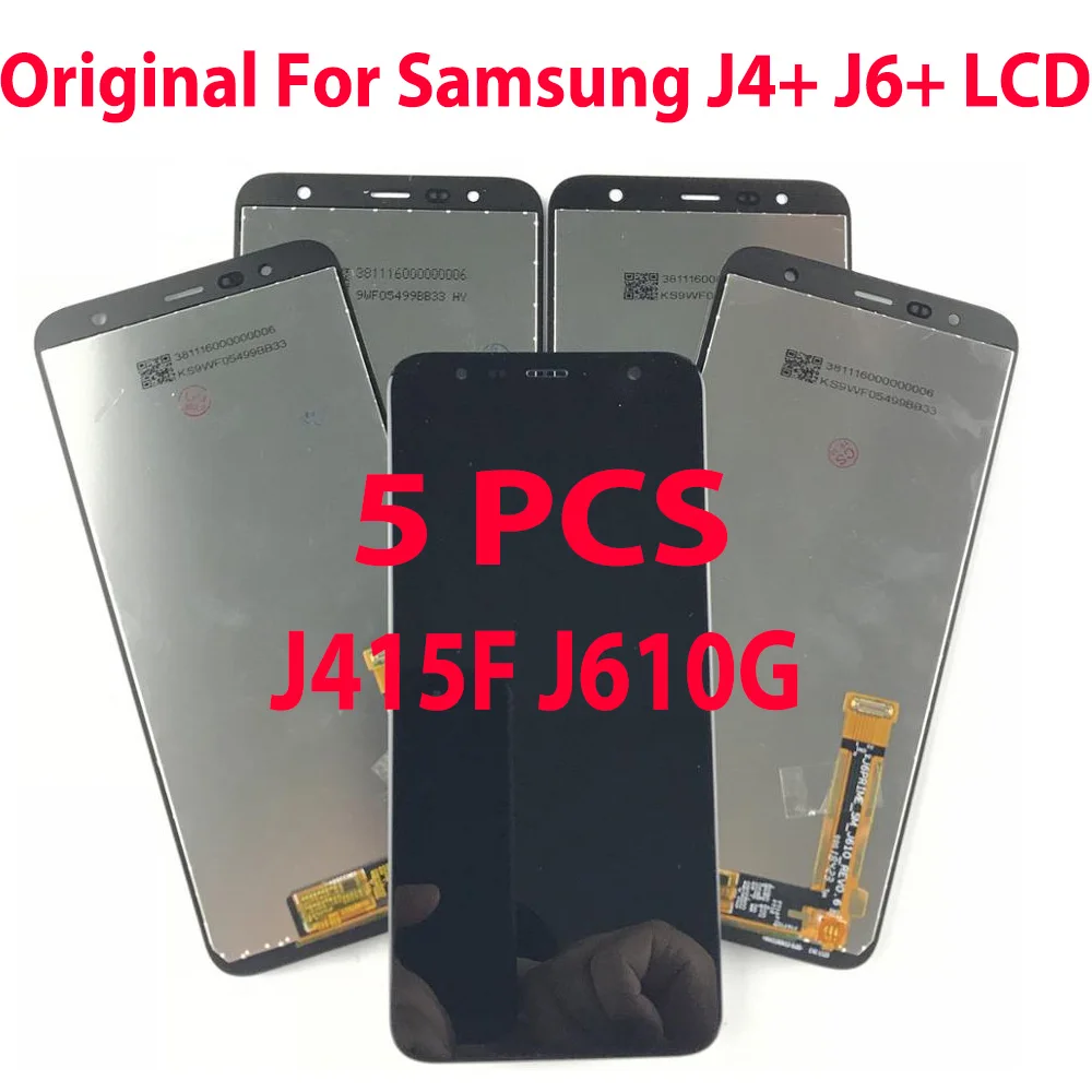 5 шт./лот IPS тест для Samsung Galaxy J415 J4 + ЖК дисплей сенсорный экран дигитайзер J6 J610F J610FN 6