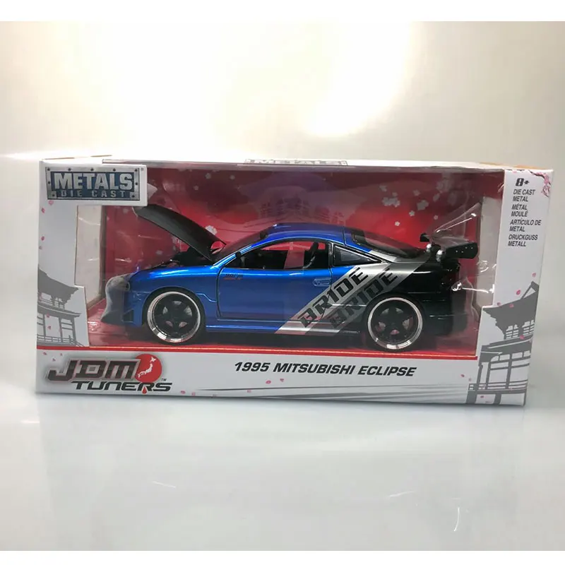 JADA 1/24 масштаб JDM тюнеры Mitsubishi TOYOTA MAZDA RX 7 Nissan литая металлическая модель автомобиля