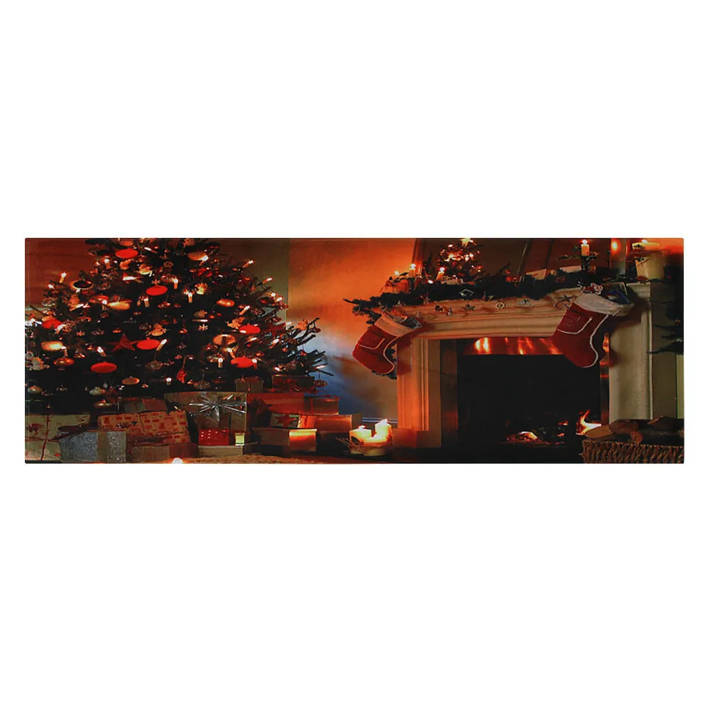 Merry Christmas Welcome Doormats Indoor Home Carpets Decor 40x120CM Kitchen Mat Bath Carpet Long Bedroom Living Room Floor Mat