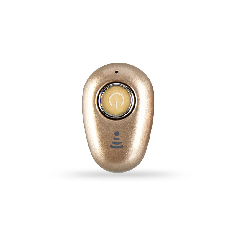 Gold Мини Bluetooth наушники Рабочая Bluetooth гарнитура беспроводные наушники-вкладыши Наушники Hands-free для спорта на открытом воздухе автомобиль Вождение телефон Спорт - Цвет: Gold