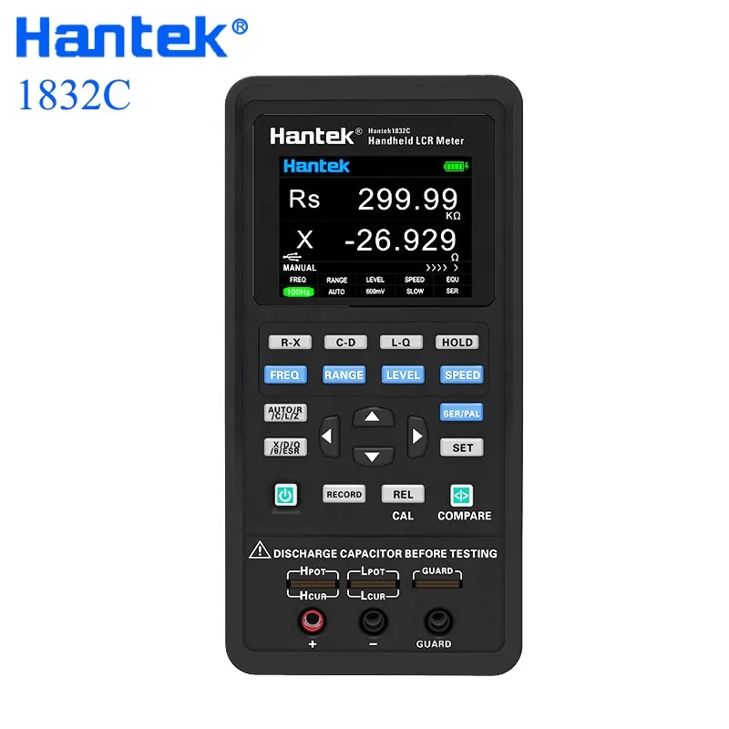 

Hantek1832C Portable Digital LCR Meter Inductance Capacitance Resistance Measurement Tester Tools