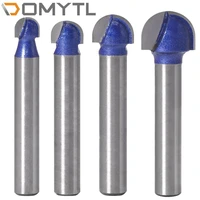 4pcs of 6mm round bottom knife bottom cutter trimming machine drill bit woodworking milling cutter integrated wall folding knife