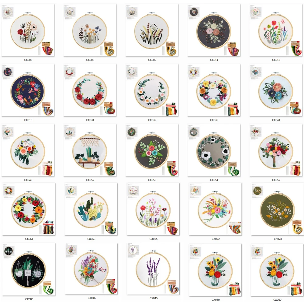 DIY Набор для вышивания обруч цветок растение свадебная брошь узор вышитая