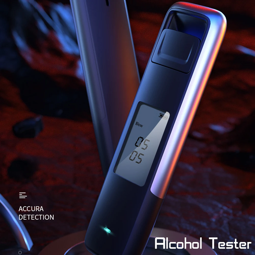 

Breath Alcohol Testing Tester Analyzer Detector Alcohol Test LCD Digital Police Breathalyzer Blow Alcohol Content Tester Display