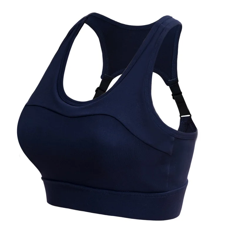 

Hollow Back Sports Yoga Bra Shock-proof Gathering Running Beauty Back Underwear Back Adjustment Solid Color Button Sport Bras