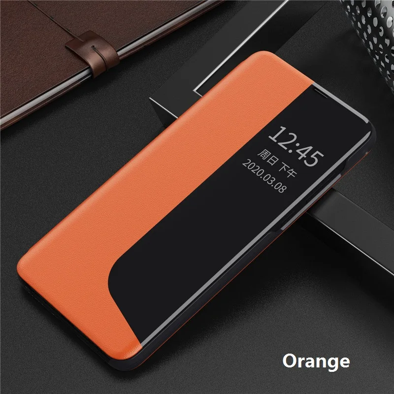 smart window case for huawei p40 pro p20 p30 pro phone case flip leather cover for huawei mate 20 pro case p30pro p40pro case free global shipping