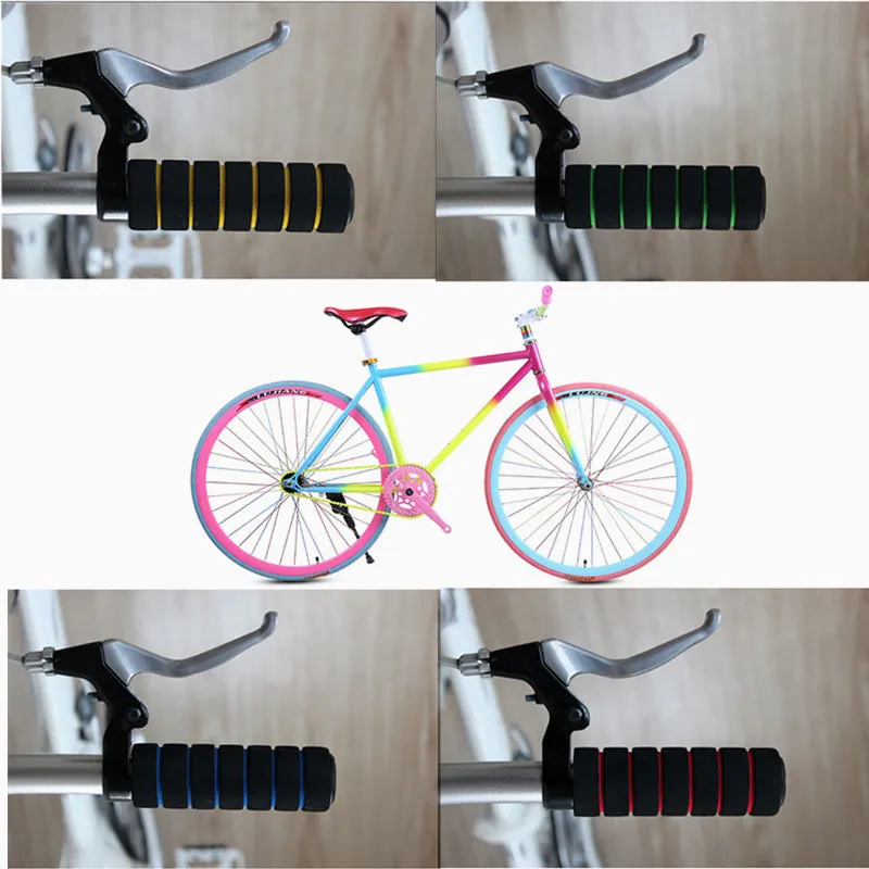 1 pair High quality Bike Bicycle Handlebar Cover Grips Smooth Soft Sponge handlebar cover handle bar end Accessories 3 | Спорт и