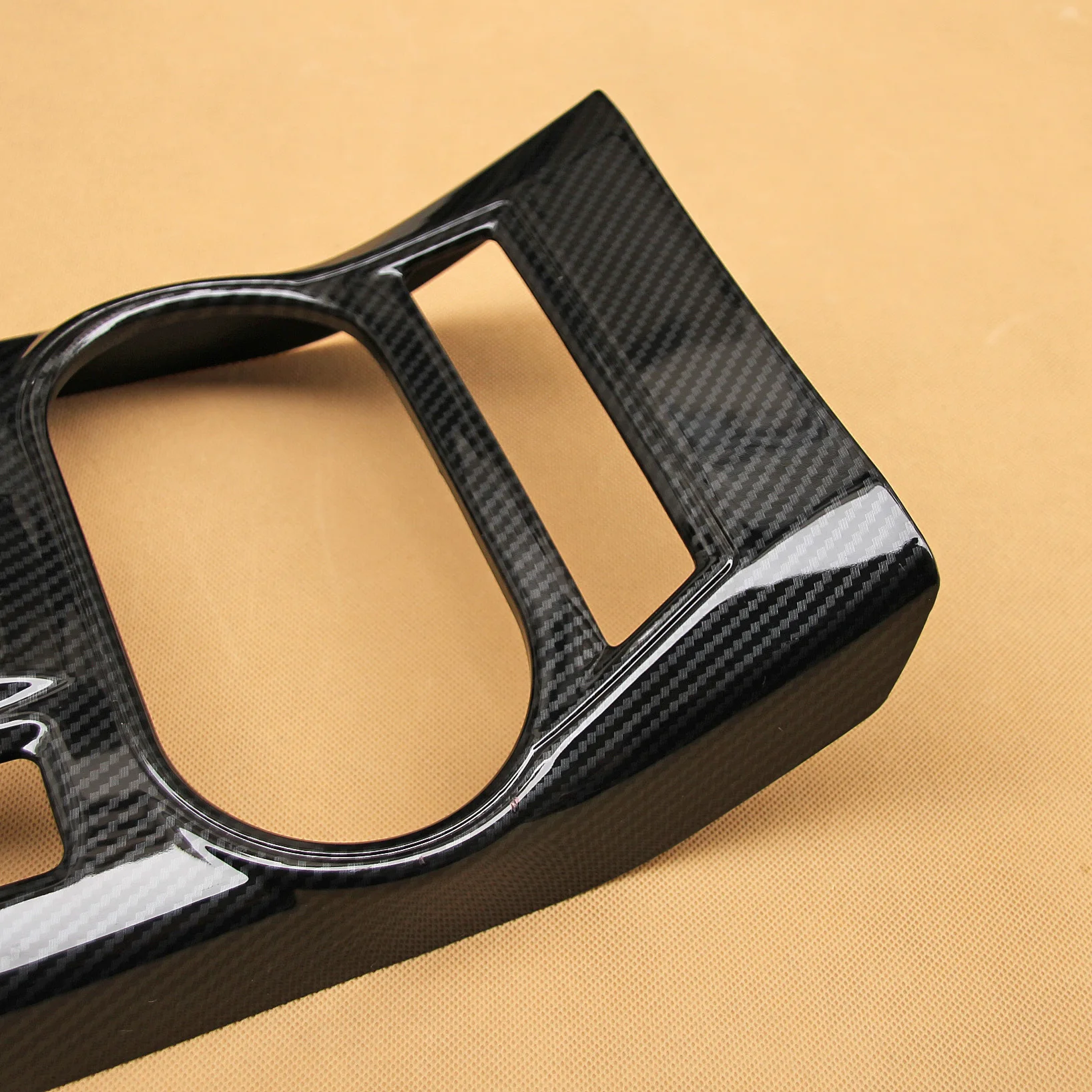 Carbon Fiber Gearshift and Cup Holder Cover for Subaru Impreza Crosstrek XV 2017-2020 image 4