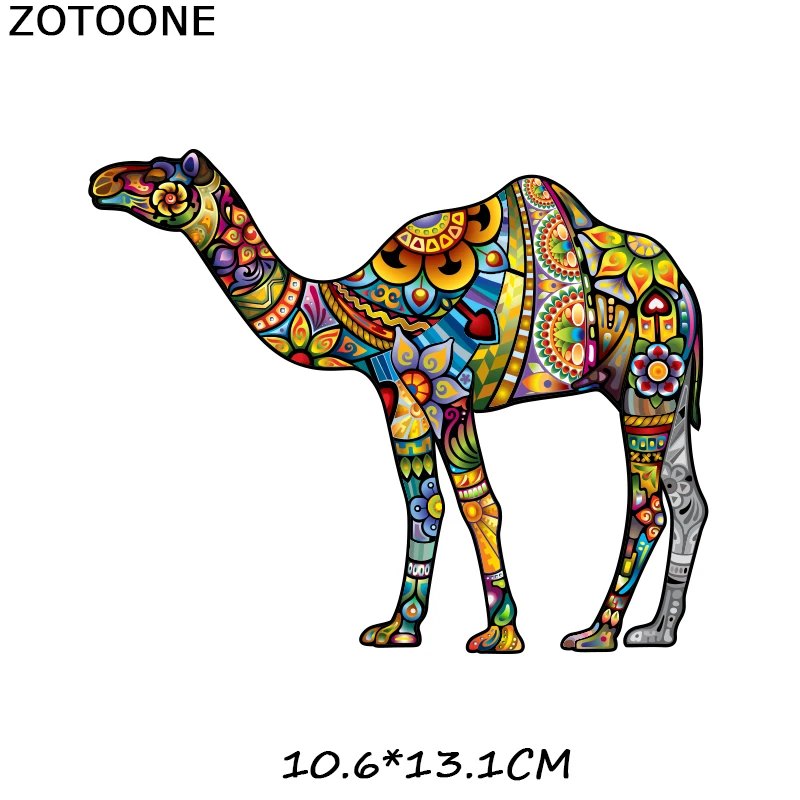 ZOTOONE красочные нашивки в форме животных наклейки для детей утюжок на переносках