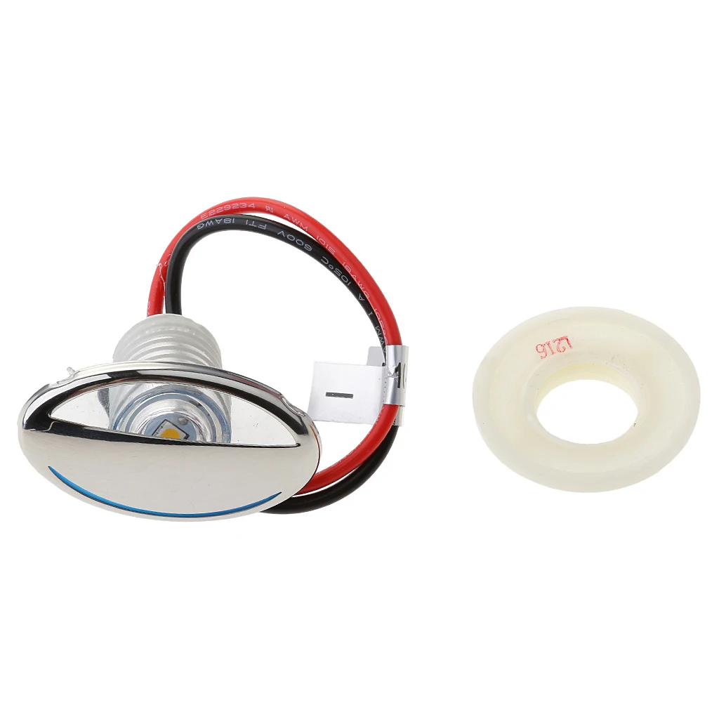 

2 Pieces 12V Boat Yacht Marine RV Amber LED Courtesy Recessed Downlight