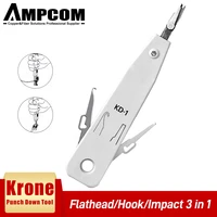 ampcom krone punch down tool multifunction krone kd 1 type idcnetwork wire cat5e and telephone impact terminal insertion tools