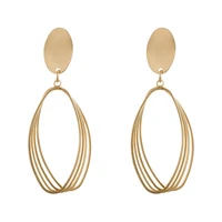 925 silver earrings elegant gold stud earrings new fashion curve pendant for women girls gifts vintage jewelry earrings
