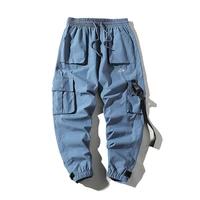 2020 new spring cargo pants ribbons casual hip hop joggers streetwear male trousers sweatpants jp66