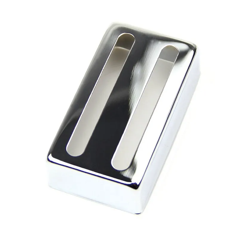 Quality Humbucker Pickup Cover Two-line For Electric Guitar Silver | Спорт и развлечения