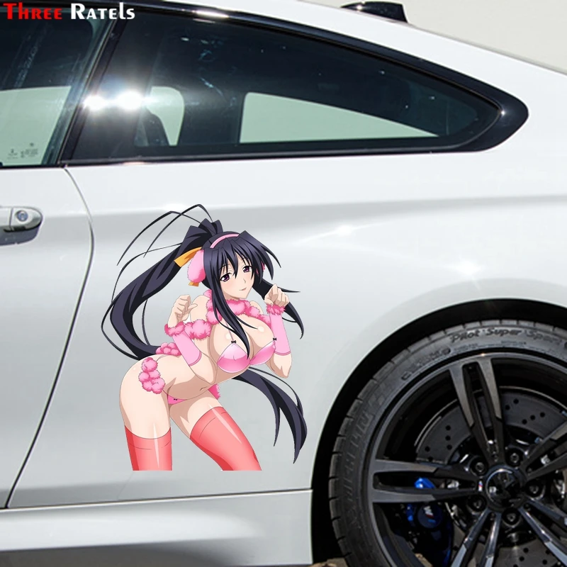 3D школьная наклейка Three Ratels FC108 Akeno Himejima Sexy Peeker автомобильные наклейки s и