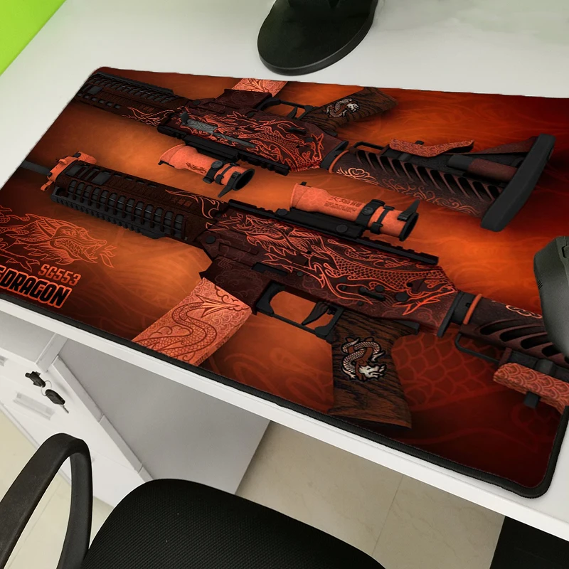 Большой рекламный коврик для мыши Yuzuoan CSGO AWP Longtong игровой автомат с закругленными