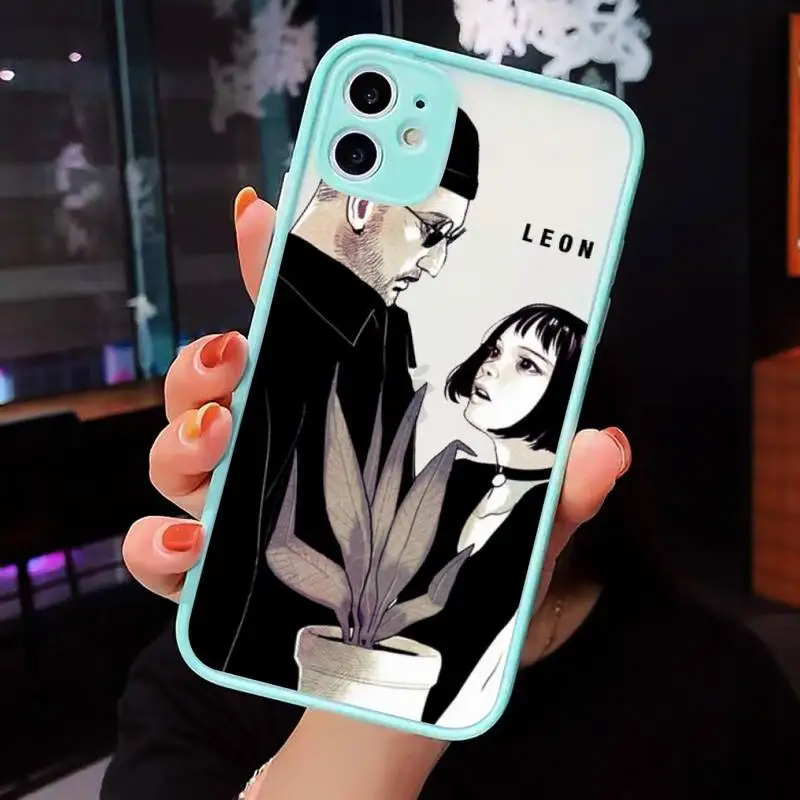 

Leon Matilda Natalie Portman Movie Phone Cases matte transparent For iphone 7 8 11 12 plus mini x xs xr pro max cover