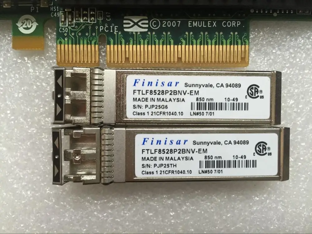 Sun 371-4306-01 эмулекс LPE12002 двухпортовый 8 Гб FC PCIe 2x Avago AFBR-5705APZ-ELX | Компьютеры и офис