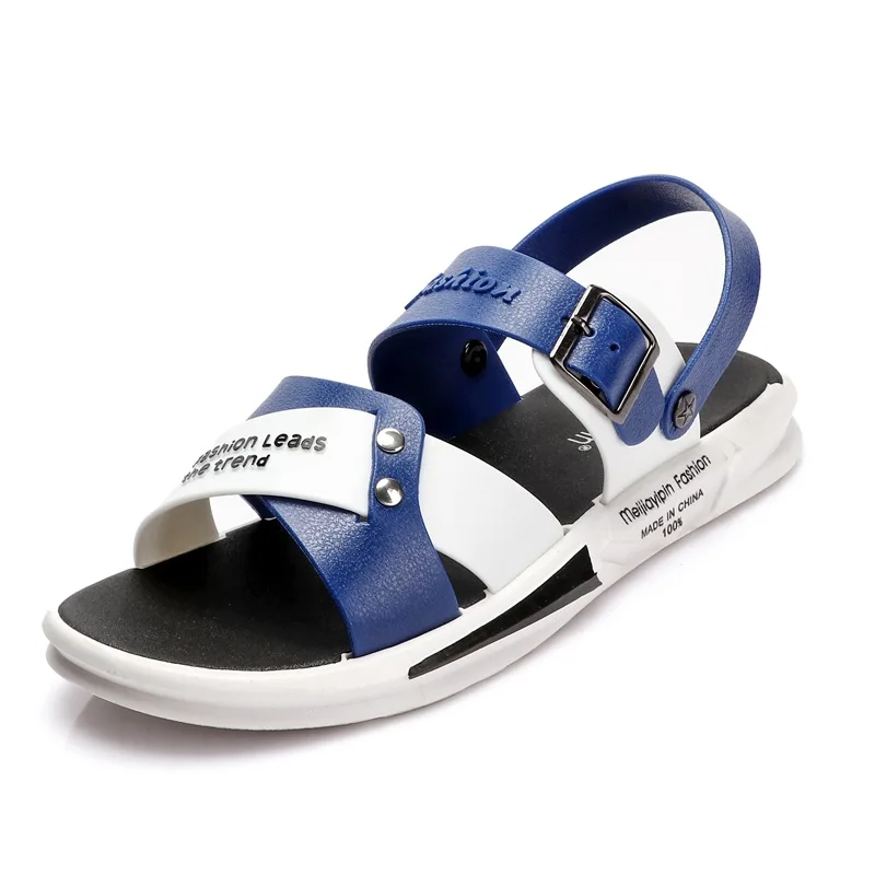 

Summer Men's Sandals Fashion Non-Slip Casual Slippers Dual-Use Beach Shoes for Students Adult Sandals