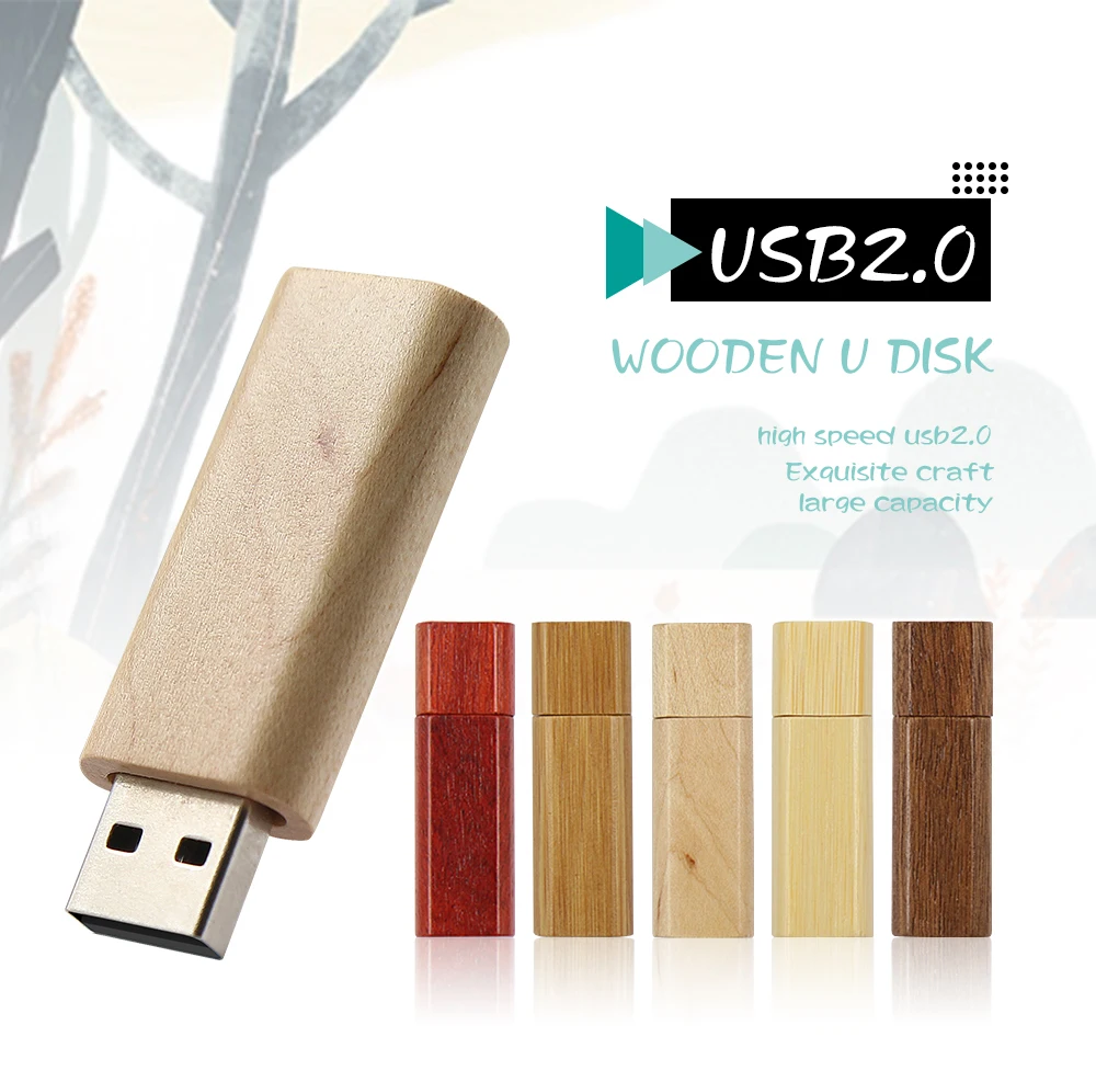 Водонепроницаемый usb флэш-накопитель 4 ГБ 8 ГБ 16 ГБ 32 ГБ 64 ГБ флеш usb 2,0 деревянная Флешка 16 Гб карта памяти, Флеш накопитель cle usb флеш-накопитель