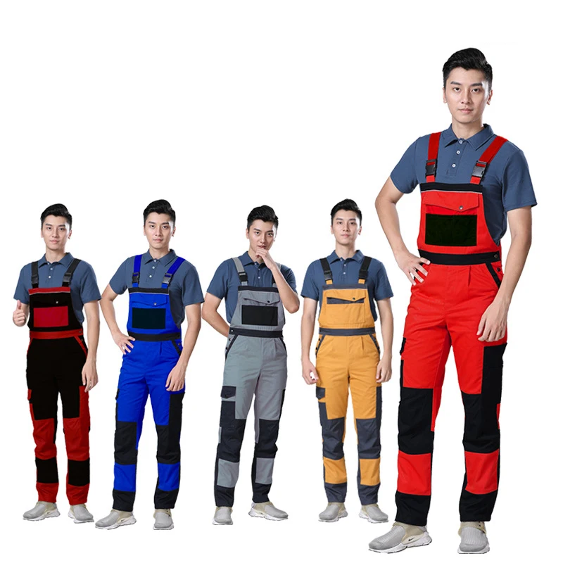 Комбинезон для мужчин и женщин рабочий Рабочий Модный повседневный комбинезон