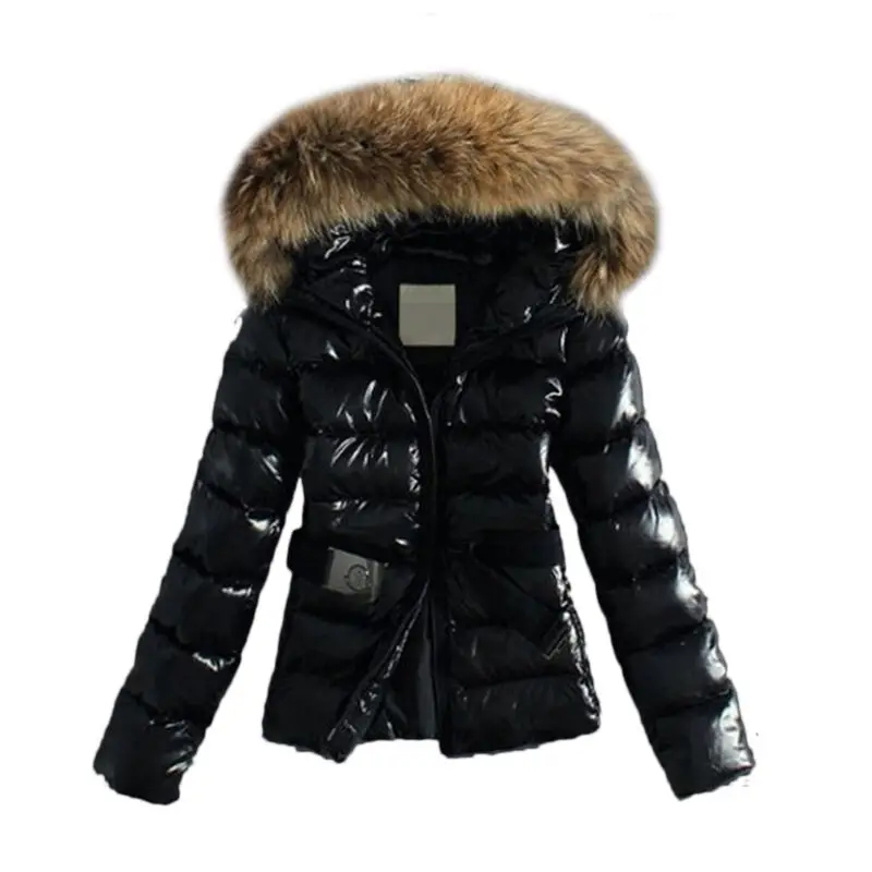 Зимняя куртка Женская Толстая теплая парка с капюшоном Mujer хлопковое стеганое