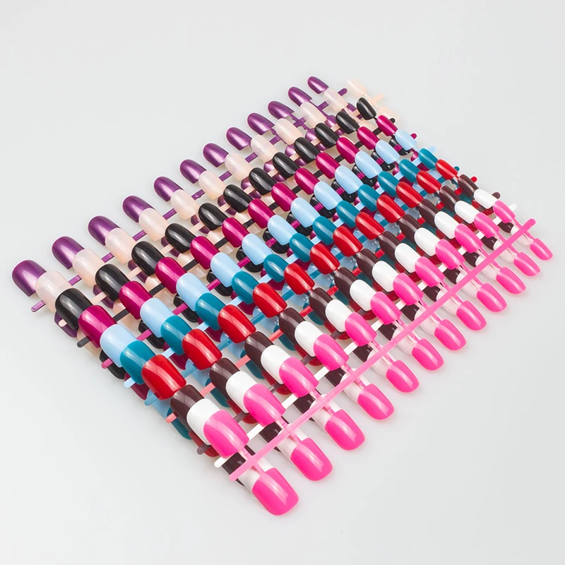 Короткие накладные ногти 10 цветов 240 шт./упак.|Накладные ногти| |