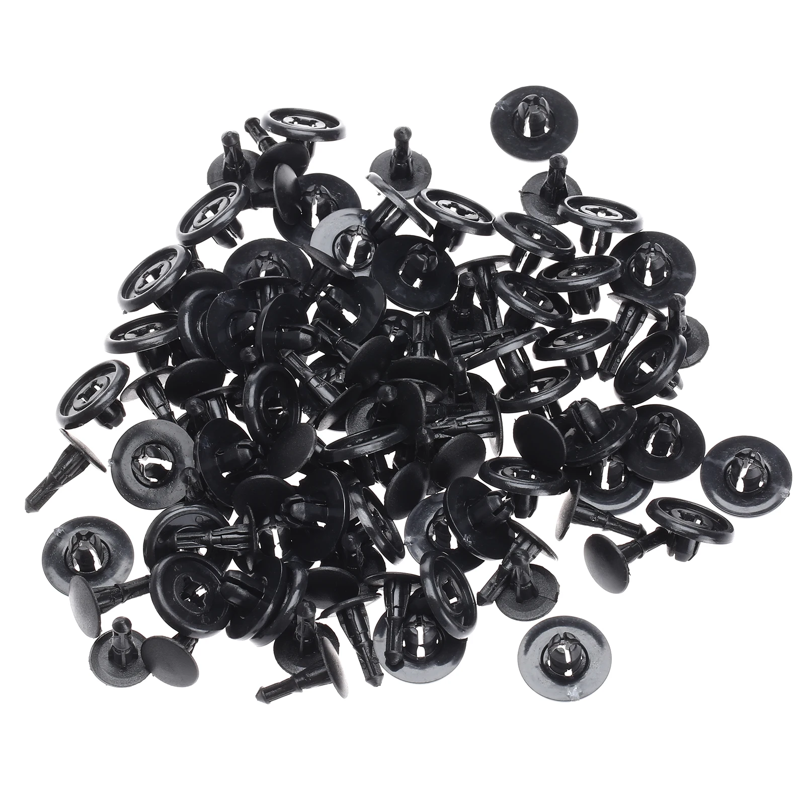 

50Pcs 7mm Hole Black Car Fastener Clips Interior Bumper Fender Hood Retainer Clip Car Plastic Rivet Auto Trim Panel For Toyota